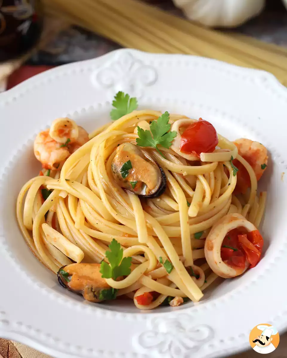 9. Mrazené linguine z morských plodov