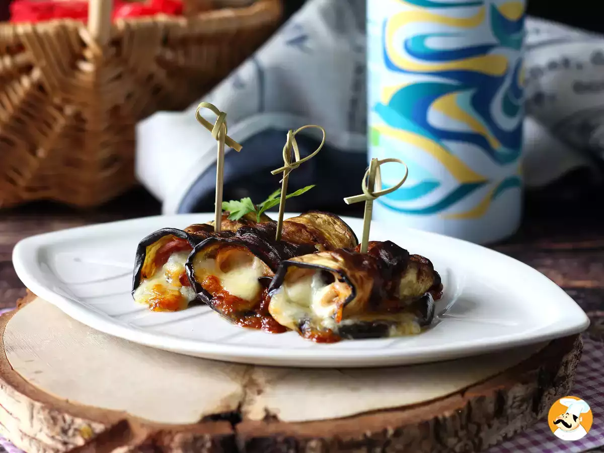 5. Baklažánové rolky vo fritéze