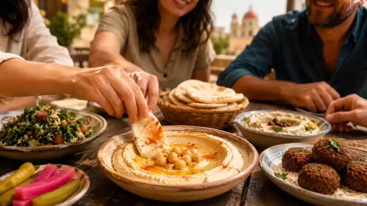 Mezze, libanonské tapas : malé jedlá a recepty na cestovanie s chuťou