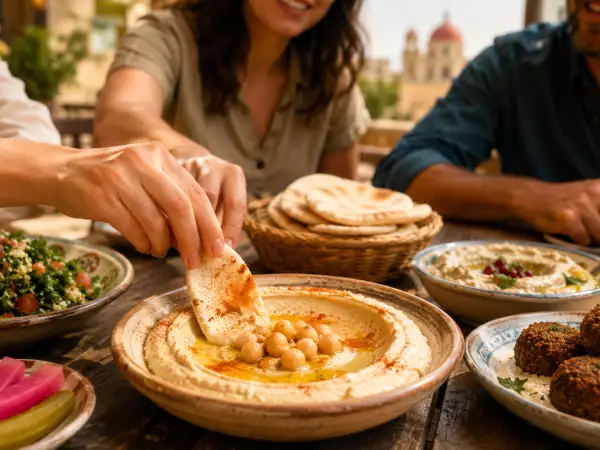 Mezze, libanonské tapas : malé jedlá a recepty na cestovanie s chuťou