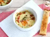 Recept Oeufs cocotte so slaninou a pažítkou, rýchly recept