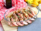 Recept Pečené krevety s cesnakom a bylinkami