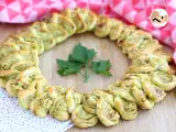 Recept Veniec z lístkového cesta s pestom na aperitív