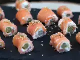 Recept Lososové rolky s kozím syrom a špargľou