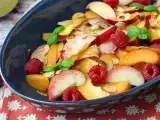 Recept Ovocný šalát: broskyňa, marhuľa, malina a ďalšie!