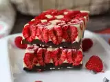 Recept Čokoládová tyčinka v štýle franui s malinami, bielou a horkou čokoládou!