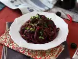 Recept Spaghetti al fuoco di bacco: cestoviny s červeným vínom, ktoré prinesú na stôl niečo špeciálne