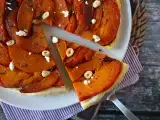 Recept Tatin z tekvice s kozím syrom a medom