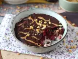 Recept Nočné ovsené vločky červené ovocie a čokoláda, zdravé a sýte raňajky!