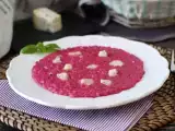 Recept Rizoto z červenej repy a gorgonzoly: explózia farieb a intenzívnych chutí