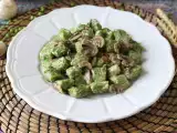 Recept Hrachové halušky s hubovou omáčkou
