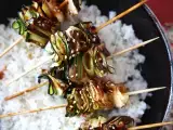 Recept Cuketový kebab s lahodnou pikantnou ázijskou omáčkou