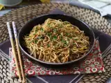 Recept Čínske rezance wok (zelenina a sójový proteín)