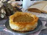 Recept Tvarohový koláč na spôsob baklavy s pistáciami, chrumkavý a topiaci sa