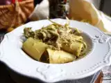Recept Cestoviny s artičokmi a slaninou, chutný a ľahko pripraviteľný prvý chod