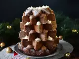 Recept Brioška pandoro plnená krémom nutella a vanilkovým krémom v tvare vianočného stromčeka