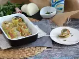 Recept Pečené cuketové rolky so šunkou a syrom scamorza