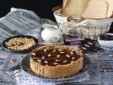 Recept Extra gurmánsky tvarohový koláč v štýle snickers