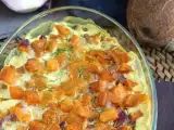 Recept Zapekané sladké zemiaky ochutené kokosovým mliekom a kari