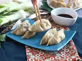 Recept Gyozas s kuracím mäsom, mrkvou a hubami