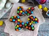 Recept Veľkonočné vajíčka plnené čokoládovým dezertným krémom a m&m's