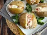 Recept Zemiaky plnené údeným lososom a syrom fromage frais