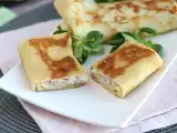 Recept Palacinky plnené bešamelovou omáčkou, syrom a šunkou