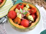 Recept Melónový šalát na melóne