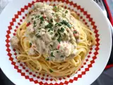 Recept Špagety s baklažánom carbonara