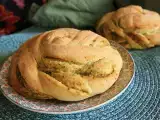 Recept Pletené žemle so zeleným pestom
