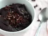 Recept Čokoládový koláč s arašidovým maslom v mikrovlnnej rúre za 1 min.