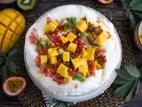 Recept Jednoduchá pavlova z exotického ovocia