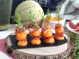 Recept Melón, šunka a rozmarínový aperitív kebab