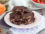 Recept Lieskovoorieškový fondán - štvorce z čokolády a lieskových orieškov