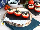 Recept Paradajky plnené tuniakom, syrom fromage frais a olivami