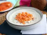 Recept Karfiolový krém, kokos a údený losos