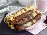 Recept Vanilkové a čokoládové mramorované palacinky