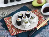Recept Makis s údeným lososom a avokádom