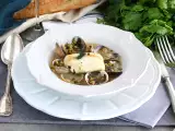 Recept Dusený merlúza, mušle a hrášok