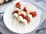 Recept Mozzarella, sušená šunka a aperitív zo sušených paradajok