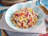 Recept Zmiešaný ryžový šalát (rýchle a jednoduché)