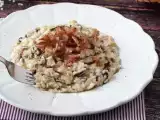 Recept Krémové a chutné rizoto z čakanky, slaniny a philadelphie