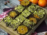Recept Čokoládová tyčinka s pistáciami a mandarínkami, dokonalá sladká pochúťka na zimu!
