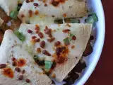 Recept Tortilly pečené v rúre s quesadillou a pikantnou hovädzou náplňou