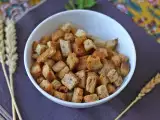 Recept Chrumkavé bylinkové krutóny vo fritéze (rýchle a jednoduché)