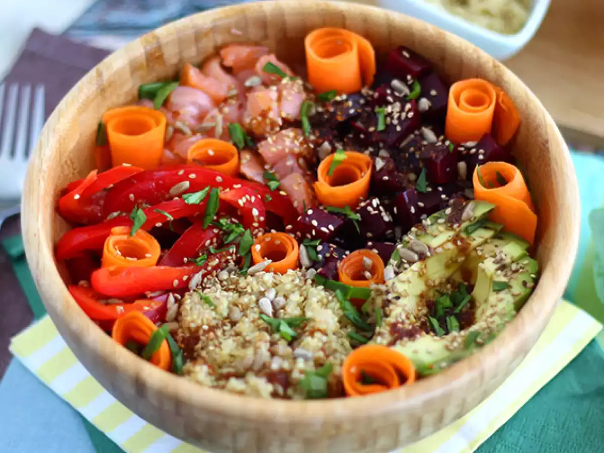 Recept Miska budha s lososom