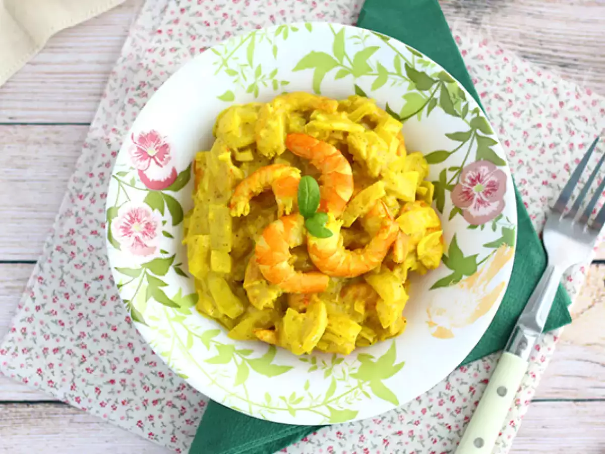 Recept Expresné krevetové kari s kokosovým mliekom