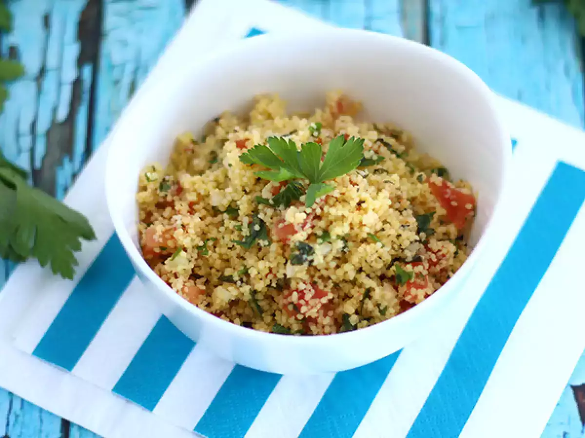 Recept Veľmi jednoduché orientálne tabbouleh