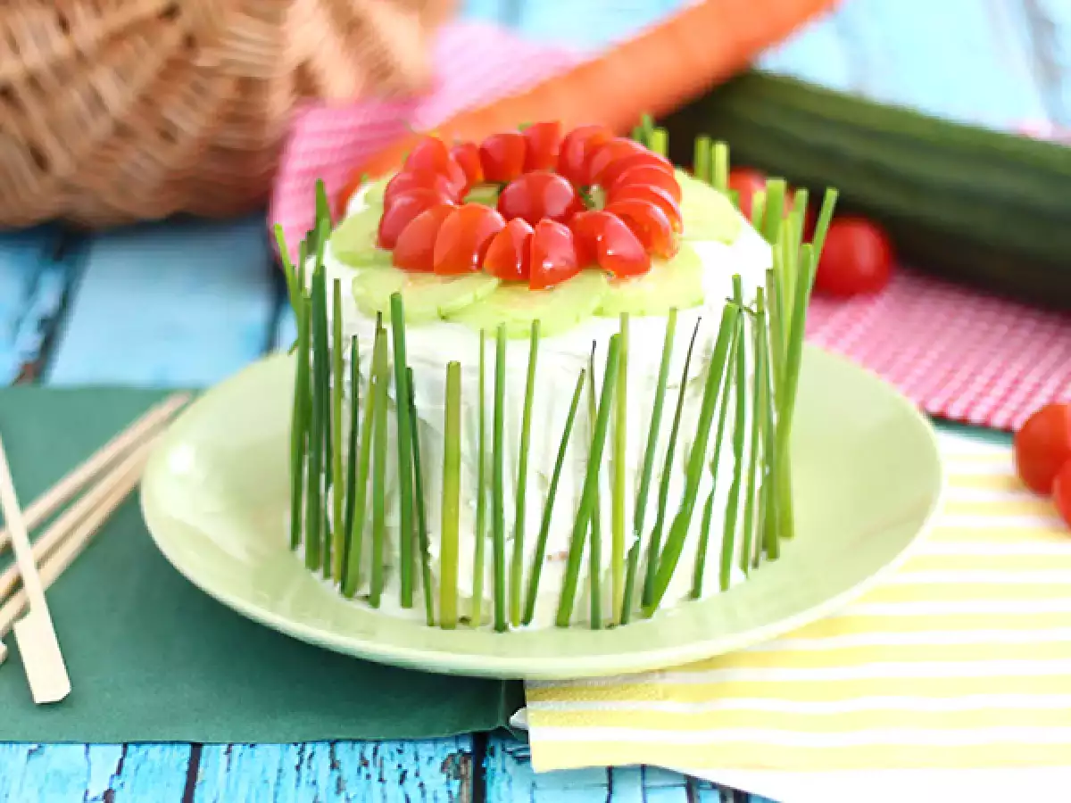 Recept Sendvičový koláč, svieži aperitívový koláč