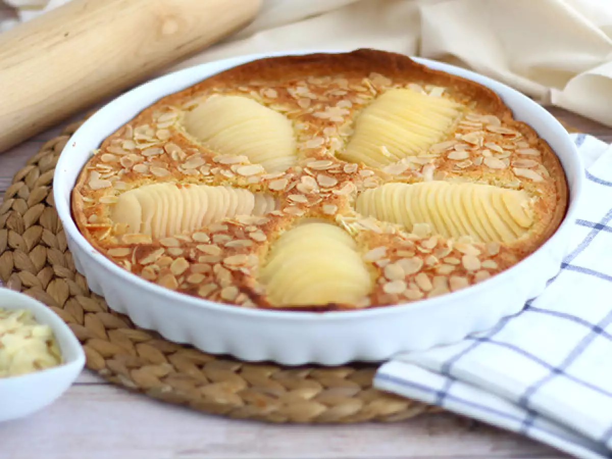 Recept Koláč s mandľami a hruškami alebo slávny bourdaloue